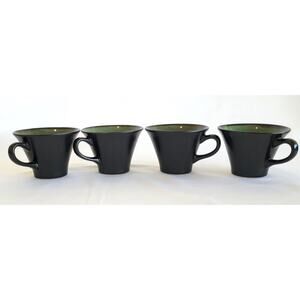 Gabbay Fusion Green Speckled Inside set 4 Mug Cup Black Coffee Tea 4